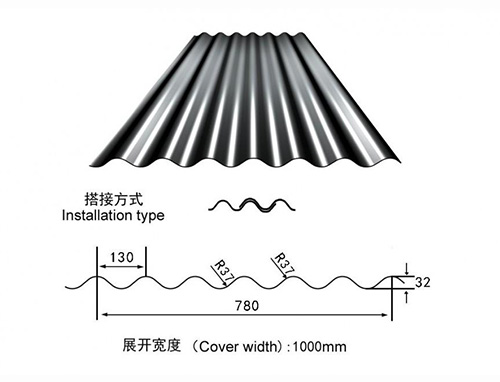 鋼結構780型彩鋼瓦
